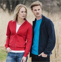 FELPA ZIP LUNGA BASIC CARDIGAN 280 g/m²